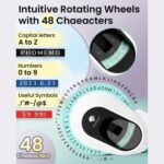 Phomemo E975 Portable Mechanical Embossing Label Maker 9mm Printing Width, With 6 Tapes Black - Imagen 4