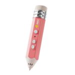FUNJOY CH415-14 Rechargeable 3D Printing Pen With Indicator Light Kids Low Temperature 3D Stereo Pen, Pink+4 Rolls