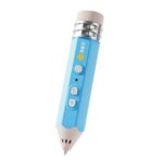 FUNJOY CH415-14 Rechargeable 3D Printing Pen With Indicator Light Kids Low Temperature 3D Stereo Pen, Blue+4 Rolls