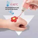 FUNJOY CH415-14 Rechargeable 3D Printing Pen With Indicator Light Kids Low Temperature 3D Stereo Pen, Blue+14 Rolls - Imagen 4