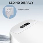 Smart Toilet Seat with Armrest Control Features Instant Heating, Warm Air Dryer, Self-Cleaning Nozzle, LED Night Light, Short Type EU Plug - Imagen 3