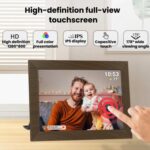 MSR-F1004 10.1 Inch WiFi-Enabled Auto-Rotating Smart Cloud Photo Frame IPS HD Touch Screen, US Plug - Imagen 2
