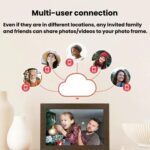 MSR-F1004 10.1 Inch WiFi-Enabled Auto-Rotating Smart Cloud Photo Frame IPS HD Touch Screen, US Plug - Imagen 3