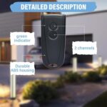 Para el control remoto inalámbrico de 2 botones para puerta de garaje EcoStar RSE2/RSC2 de 433 MHz - Imagen 4