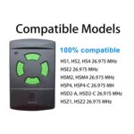 Para controles remotos de puertas de garaje HSM4 / HS4 / HSE4 / HSM2 / HSE2 de 26,995 MHz - Imagen 4