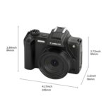 HD Retro Digital Camcorder Camera Portable Micro DSLR Camera, DC101 + Microphone - Imagen 3