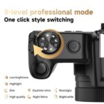 HD Retro Digital Camcorder Camera Portable Micro DSLR Camera, DC101 + Microphone - Imagen 4
