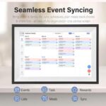 10.1-Inch WiFi Smart Digital Calendar Frame Planner Touchscreen Display With App Control, AU Plug - Imagen 3