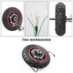 For KUGOO M4 / M4 PRO Electric Scooters Inflatable Off-Road Tire With Rear Wheel Motor Hub, 800W - Imagen 4