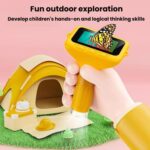 H385 3 Inch IPS Screen Handheld Digital Microscope Kids Manual Focus Microscope With Light - Imagen 2