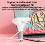 H385 3 Inch IPS Screen Handheld Digital Microscope Kids Manual Focus Microscope With Light - Imagen 3