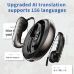 X56 156 Languages AI Smart Translation Earphones Wireless 6.0 Over-Ear Bluetooth Earphones - Imagen 2