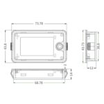 TEKM 8-100V Two-Wire Battery Power LCD Digital Display - Imagen 3