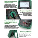 DUOYI AC/DC Voltage Resistance Testing Anti-Burn Digital Multimeter, DY2105 - Imagen 3