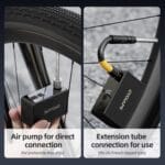 Mini Inflatable Pump Portable High-Pressure Brushless Electric Bike Air Pump With Display, AM6pro - Imagen 4