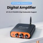 Sienwiny YS-KL5 Bluetooth 5.3 Dual-Channel TPA3255 Chip 600W High-Power HiFi Digital Amplifier, US Plug - Imagen 2