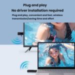 2 In 1 Wireless HDMI Transmitter 60m Mirroring Device Laptops PC 1080P 60Hz Wireless Extender - Imagen 3