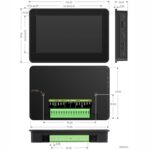 WAVESHARE RP2350 4.3inch Capacitive Touch Display Development Board, With Plastic Case - Imagen 2
