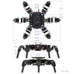 WAVESHARE Self-Balancing Controlled Bionic Hexapod Robot ESP32 Open Source - Imagen 3