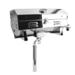 Stainless Steel Yacht BBQ Grill Outdoor Boat Grill Canister Stove, With Bracket