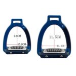 1pair Aluminum Alloy Side-Opening Safety Stirrup, Kids Size Matte Black - Imagen 3