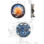 WAVESHARE RP2350 1.75-Inch AMOLED Screen Development Board, With GPS - Imagen 4