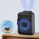 Mini ventilador de cintura colgante con carga USB, ventilador portátil sin hojas, 4000mAh, 6000mAh - Imagen 2