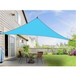 Sombrilla al aire libre Triángulo Cielo Pantalla Simple Toldo de protección solar, 4X4X4M