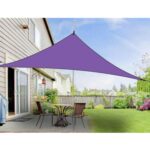 Sombrilla al aire libre Triángulo Cielo Pantalla Simple Toldo de protección solar, 4X4X4M - Imagen 3