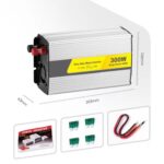 SUVPR DY-LG300S 300W DC a AC 220V 50Hz Inversor de energía para automóvil de onda sinusoidal pura con toma de corriente universal, 300W DC 12V - Imagen 3