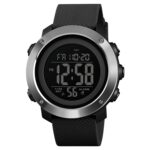 SKMEI 1416 Reloj digital de anillo de acero resistente al agua noctilucente de moda al aire libre multifuncional, Steel Ring