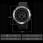 SKMEI 1426 Multifuncional Moda al aire libre Noctilucent Impermeable Máquina negra Anillo de goma Reloj digital, 1426 Black Machine Rubber Ring - Imagen 4