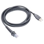 2m USB A macho a cable de datos serie de escáner RJ45 para símbolo LS2208 / 2208AP / LS4278, USB A Male to RJ45
