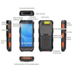 Terminal de datos industrial portátil con Android 10, 5,5 pulgadas, IP65, escáner de código de barras, estilo: RFID UHF + NFC HF - Imagen 3