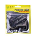 HENGJIA SO101 10 Uds 8cm / 2,4g Loach cebo blando bicolor pequeño pez camino suave señuelo de pesca para pesca en el mar