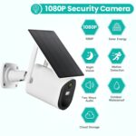 T20 1080P Full HD 4G (versión de la UE) Cámara con energía solar, soporte PIR Sensor infrarrojo del cuerpo humano, visión nocturna, audio de dos vías, tarjeta TF - Imagen 4