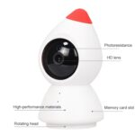YT43 Cámara de Caperucita Roja para interiores inalámbrica HD de 2 millones de píxeles, compatible con detección de movimiento, visión nocturna por infrarrojos y tarjeta Micro SD, YT43 - Imagen 2