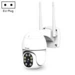 Cámara PTZ para exteriores Sricam SP028 1080P HD, compatible con audio bidireccional / detección de movimiento / detección de humanoides / visión nocturna en color / tarjeta TF, enchufe de EE. UU., SP028 EU Plug