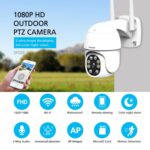 Cámara PTZ para exteriores Sricam SP028 1080P HD, compatible con audio bidireccional / detección de movimiento / detección de humanoides / visión nocturna en color / tarjeta TF, enchufe de EE. UU., SP028 EU Plug - Imagen 4