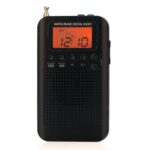 HRD-104 Mini Radio Portátil FM + AM de Dos Bandas con Altavoz