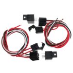 Coche 12V 40A 175-185 grados termostato doble ventilador de refrigeración cableado relé Sensor Kit - Imagen 3