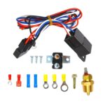 Coche 12V 40A 175-185 grados Ventilador de refrigeración eléctrico Termostato Sensor de temperatura Juego de interruptores