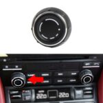 Cubierta de perilla de ajuste de volumen para reproductor de CD izquierdo de coche de conducción izquierda para Porsche Cayenne 97064292901