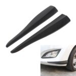 1 par de tiras de parachoques de silicona de color sólido para automóvil, estilo: corto, Solid Color