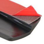 1 par de tiras de parachoques de silicona de fibra de carbono para automóvil, estilo: corto, Carbon Fiber - Imagen 5