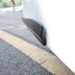 1 par de tiras de parachoques de silicona de fibra de carbono para automóvil, estilo: corto, Carbon Fiber - Imagen 7