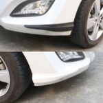 1 par de tiras de parachoques de silicona de color sólido para automóvil, estilo: largo, Solid Color - Imagen 6