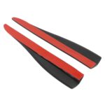 1 par de tiras de parachoques de silicona de fibra de carbono para automóvil, estilo: largo, Carbon Fiber - Imagen 3