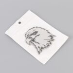 Pegatinas de metal con forma de búho para coche, pegatinas decorativas personalizadas de aleación de aluminio, tamaño: 8 x 7,5 cm - Imagen 5