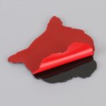 Pegatinas de metal de tigre para coche, pegatinas decorativas personalizadas de aleación de aluminio, tamaño: 8 x 7,5 cm - Imagen 4